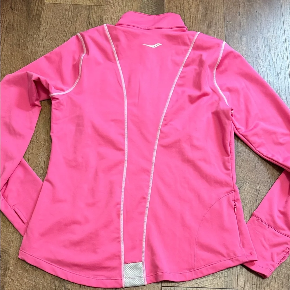Saucony Vibrant Pink Half-Zip Pullover - Picture 9 of 10